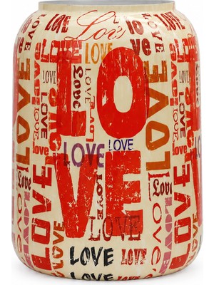 Decor Impex Love Metal Saksı Xl