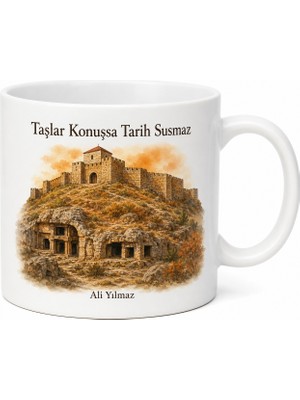 Tupya Gift Kırklareli Pınarhisar Kalesi Kireçtaşı Mağaraları Trakya Tarihi Kahve Kupası Hediye