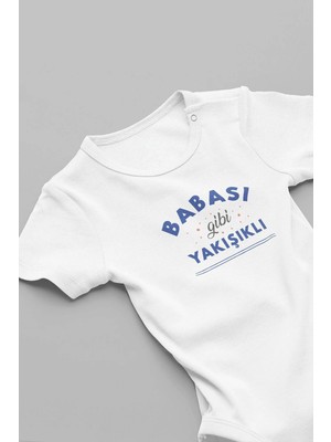 Eydu Baby Organik Pamuk Give Me Some Space Uzay Kısa Kollu Çıtçıtlı Bebek Body Badi Zıbın