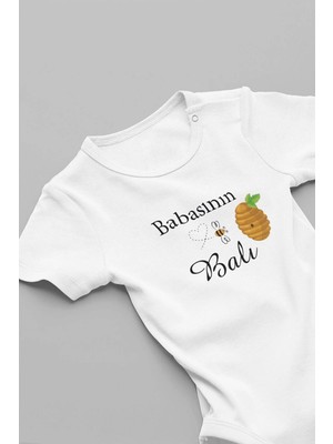 Eydu Baby Ağlamıyorum Akşam Yemeği Siparişi Veriyorum Bebek Body Çıtçıtlı Badi Zıbın 5173