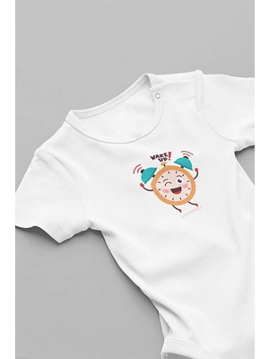 Eydu Baby Ağlamıyorum Akşam Yemeği Siparişi Veriyorum Bebek Body Çıtçıtlı Badi Zıbın 5173