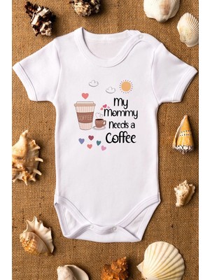 Eydu Baby Dayısının Bir Tanesi Baskılı Bebek Body Beyaz Badi Çıtçıtlı Zıbın