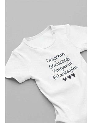 Eydu Baby Teyzemi Çok Seviyorum Baskılı Çıtçıtlı Bebek Body Badi Zıbın