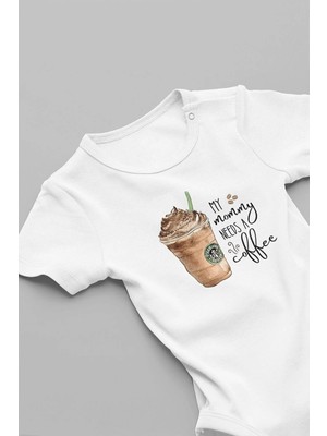 Eydu Baby Halam Buradaydı Yazılı Öpücük Baskılı Bebek Body Badi Çıtçıtlı Zıbın