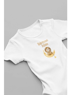 Eydu Baby %100 Pamuk Queen Of My Heart Mom Anne Baskılı Çıtçıtlı Bebek Body Badi Zıbın