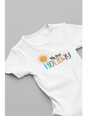 Eydu Baby %100 Pamuk Hug Me And Love Me Forever Fil Ve Tavşan Bebek Body Badi Çıtçıtlı Zıbın