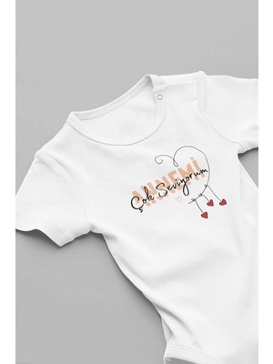 Eydu Baby Halasının Aşkı Baskılı Çıtçıtlı Bebek Body Badi Zıbın