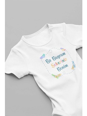 Eydu Baby Atatürk 10 Kasım Baskılı Bebek Body Badi Çıtçıtlı Zıbın Tulum