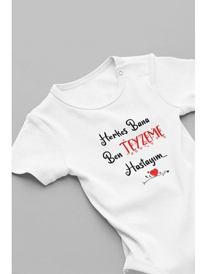 Eydu Baby Teyze Anne Gibi Ama Daha Cool Uzun Kollu Çıtçıtlı Bebek Body Badi Zıbın