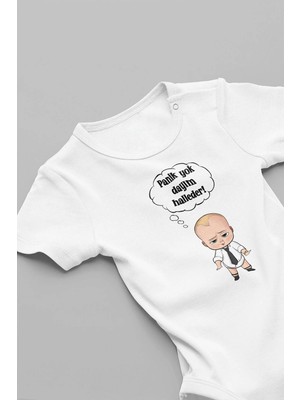 Eydu Baby Herkes Bana Ben Teyzeme Hastayım Baskılı Çıtçıtlı Bebek Body Badi Teyze Yazılı Zıbın
