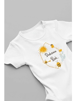 Eydu Baby Benim Teyzem Bir Tane Yazılı Bebek Body Badi Çıtçıtlı Zıbın