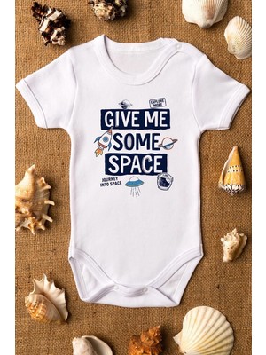 Eydu Baby Bırakın Beni Teyzeme Gidicem Baskılı Çıtçıtlı Bebek Body Badi Zıbın