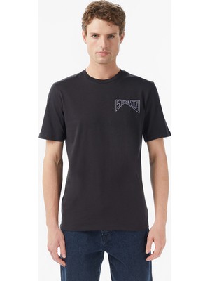 Scotch&soda Regular Fit Left Chest Logo Erkek Gri T-Shirt