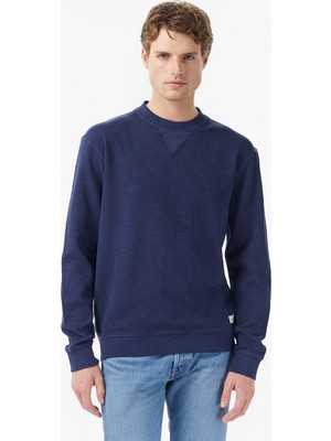 Scotch&soda G/d Structured Erkek Lacivert Sweatshirt