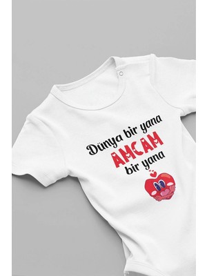 Eydu Baby Beni En Çok Teyzem Sever Baskılı Kısa Kollu Çıtçıtlı Bebek Body Badi Zıbın