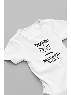 Eydu Baby Müjde Dede Oluyorsun Baskılı Bebek Body Çıtçıtlı Badi Zıbın