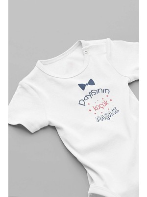 Eydu Baby Annesinin Balı Baskılı Bebek Body Çıtçıtlı Kısa Kollu Badi Zıbın