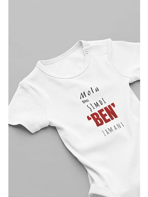 Eydu Baby Organik Pamuk My First Christmas Yılbaşı Yazılı Bebek Body Uzun Kollu Çıtçıtlı Badi Zıbın
