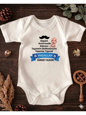 Eydu Baby Teyzesinin Balı Baskılı Uzun Kollu Çıtçıtlı Bebek Body Badi Zıbın