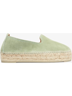 Manebi Hamptons Double Sole Kadın Yeşil Espadril