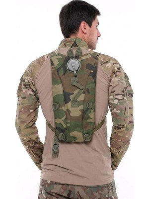Single Sword Camel Bag Sırt Su Çantası - Renk: Gri - Koyu Sarı - Beden: Standart