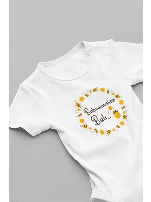 Eydu Baby Organik Pamuk zıbın Little Romeo Baskılı Bebek Body Uzun Kollu Çıtçıtlı Badi Zıbın
