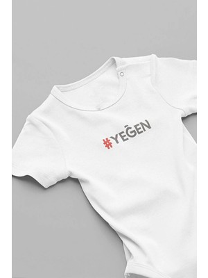 Eydu Baby Organik %100 Pamuk Ilk Dişim Çıktı Baskılı Uzun Kollu Çıtçıtlı Bebek Body Badi Zıbın Tulum 5602