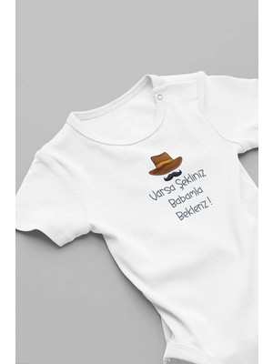 Eydu Baby Organik %100 Pamuk Ilk Dişim Çıktı Baskılı Uzun Kollu Çıtçıtlı Bebek Body Badi Zıbın Tulum 5602