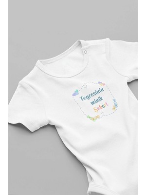 Eydu Baby Organik Pamuk zıbın Little Romeo Baskılı Bebek Body Uzun Kollu Çıtçıtlı Badi Zıbın