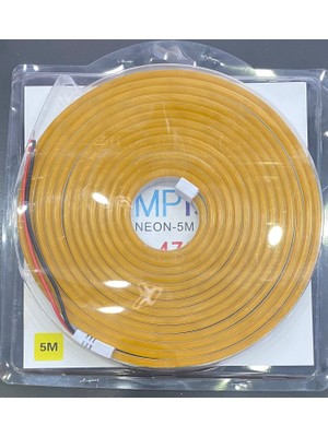 Lampist 12V 5mt Neon LED IP65 Amber