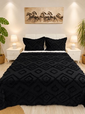 D'niss Home Iskandinav Jasmin 3 Parça Çift Kişilik Yatak Örtüsü