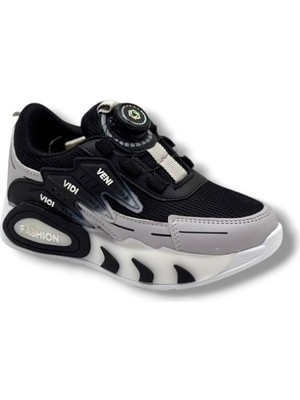 Pro Kids 5004-26 Anorak Akıllı Bağcıklı Anatomik Çocuk Sneaker Siyah Lacivert
