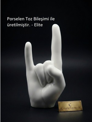 Canseb Elegance 12CM | Benzersiz Işçilik Rock'n Roll El Biblo - Kuru Kafa - Gothic - El Objesi