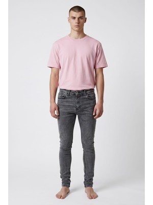 Black Steel Yıkamalı Erkek Denim Pantolon QKKOD-812