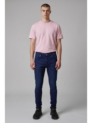 Black Steel Yıkamalı Erkek Denim Pantolon QKKOD-814