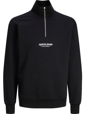 Jack & Jones Erkek Logo Baskili Relaxed Fit Sweatshirt - Vesterbro