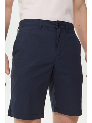 Lacoste Men's Slim Fit Cotton Bermuda Shorts Erkek Pamuklu Bermuda Şort Lacivert