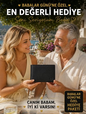 Mimodish 1.Sınıf İşçilik Lüks Babalar Günü Hediye Babalar Günü Hediyesi Babama Hediye Eşe Hediye Babalar Günü Kampanyası Özel Babaya Hediye Sevgiliye Hediye Deri Erkek Cüzdan