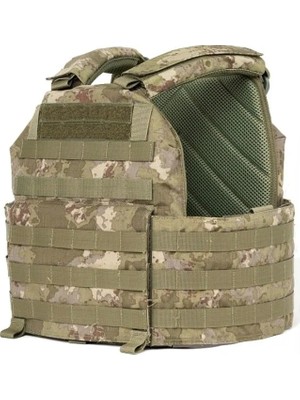 Bordolu Parts Taktik Hücum Yeleği Balistik Plaka Takılabilen Multicam - Baz Donanım
