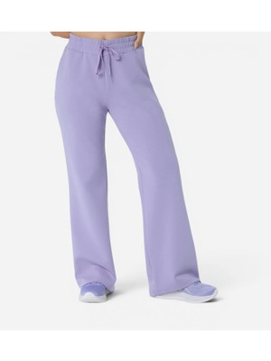 Asics Nagino Refined Texture Sweat Flare Pant Kadın Mor Eşofman Altı 2032D371-500