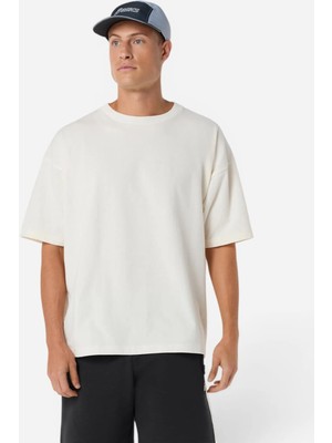 Asics Track Club Heritage Relaxed Tee Erkek Bej Kısa Kollu Tshirt 2033C122-100
