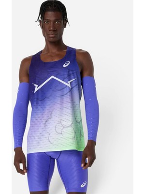 Asics Metaspeed Singlet Erkek Mavi Atlet 2091A811-415