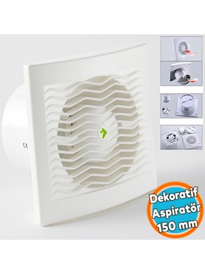 Nzb 150 mm Elektrikli Fan Kirli Hava Kötü Koku Egzoz Aspiratörü Fanı Wc Mutfak Büro Banyo Havalandırma