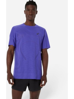 Asics Metarun Ss Top Erkek Mavi Kısa Kollu Tshirt 2011D510-400