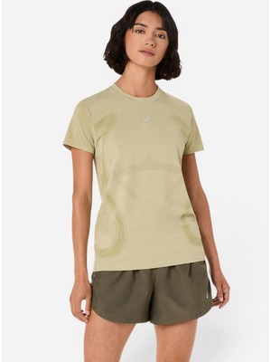 Asics Road Seamless Ss Top Kadın Yeşil Kısa Kollu Tshirt 2012D292-300