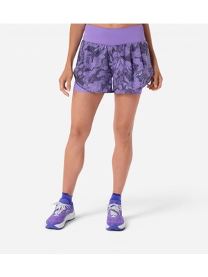 Asics Road All Over Print 2-N-1 3.5ın Short Kadın Mor Şort 2012D077-500