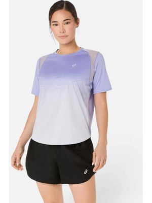 Asics Road Fade Ss Top Kadın Mor Kısa Kollu Tshirt 2012D420-500