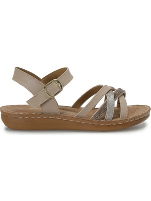 Polaris 409043.Z Rose Gold Kadın Comfort Sandalet