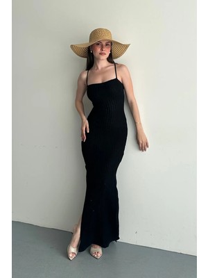 Denivy Lace-Up Back Dress