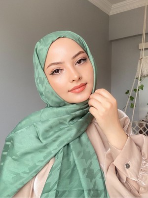 İlkim Tekstil Kazayağı Desen Ipeksi Jakar Şal